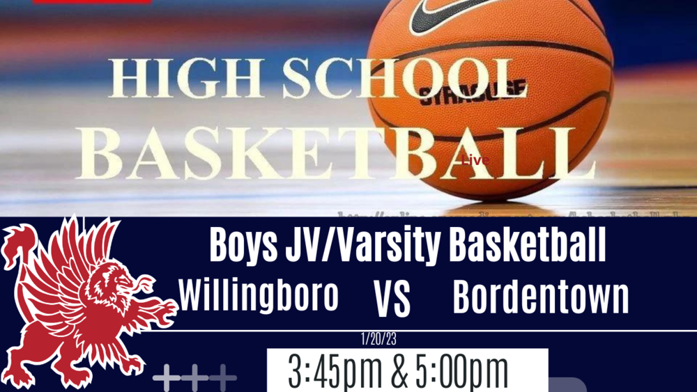 flyer of High School Boys' Basketball Game